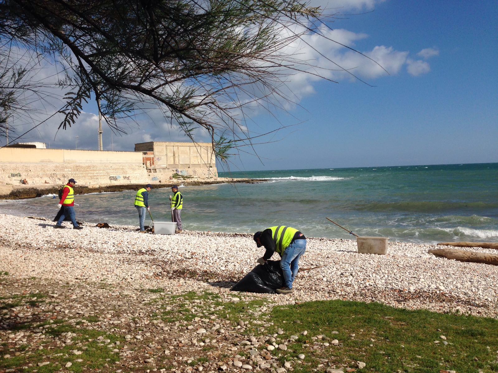 pulizia spiaggia